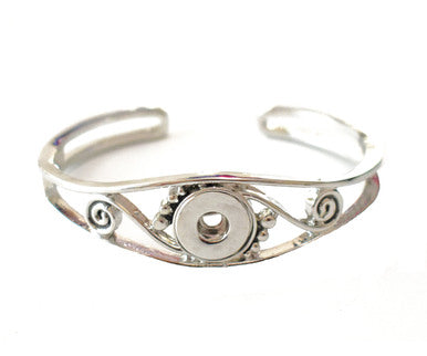MINI BEADED SCROLL SNAP JEWEL CUFF