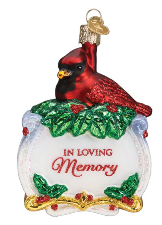 Memorial Cardinal Ornament