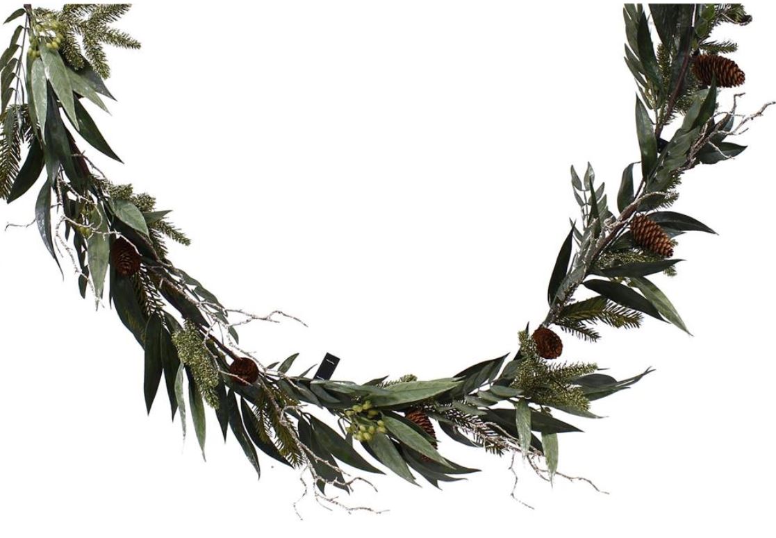 Mixed Pine Twig Berry Garland | 6’