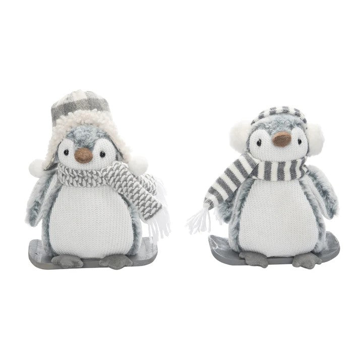 Plush Snowboarding Penguin Sitter | 2 varieties