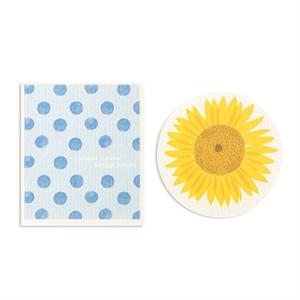Dish Cloths Sunflower - Polka Dot