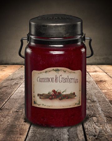 Cinnamon & Cranberries Jar Candle