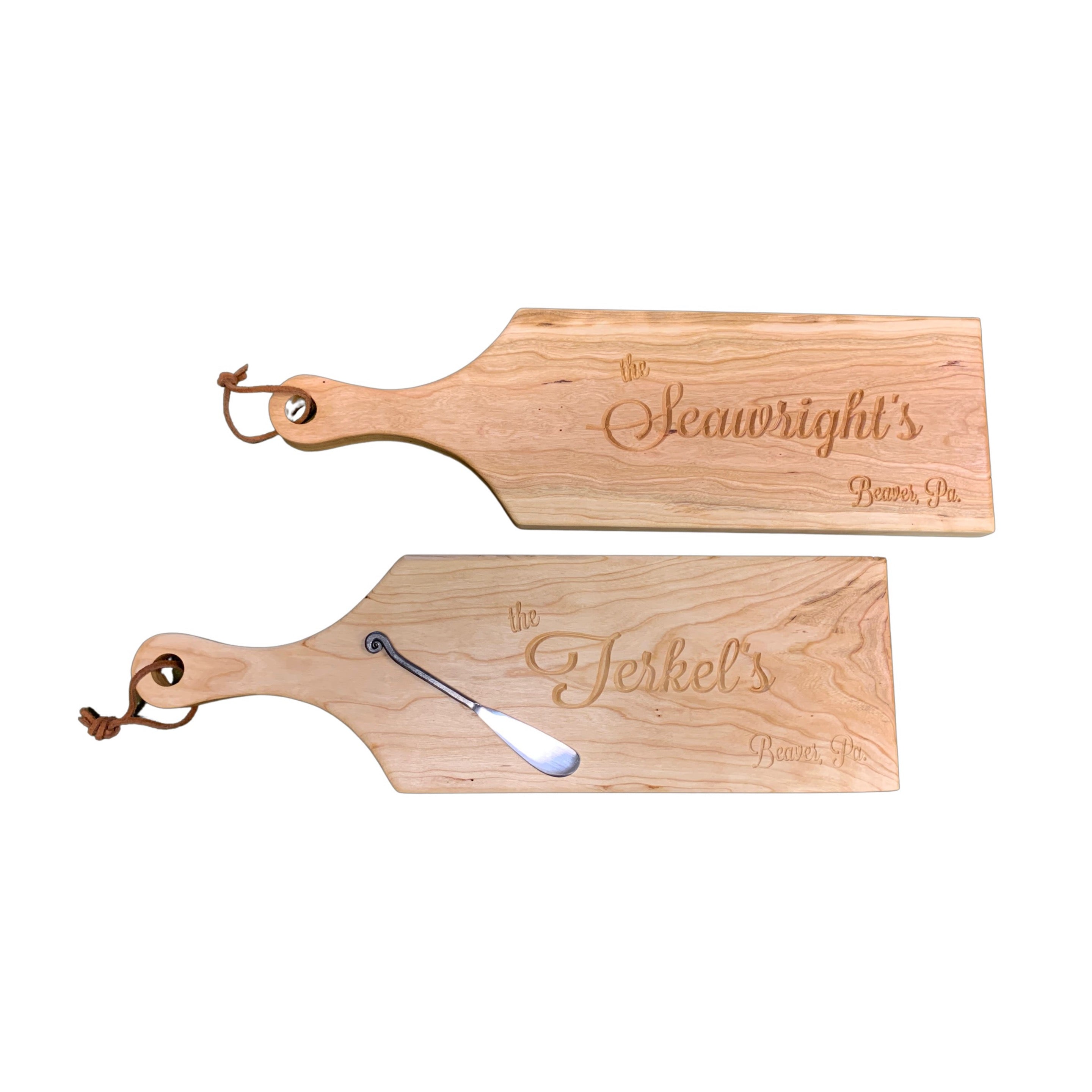 Cherry Cheese Board W/Personalization plus knife