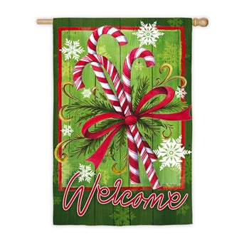 Candy Cane Bouquet House Flag | 29x43"