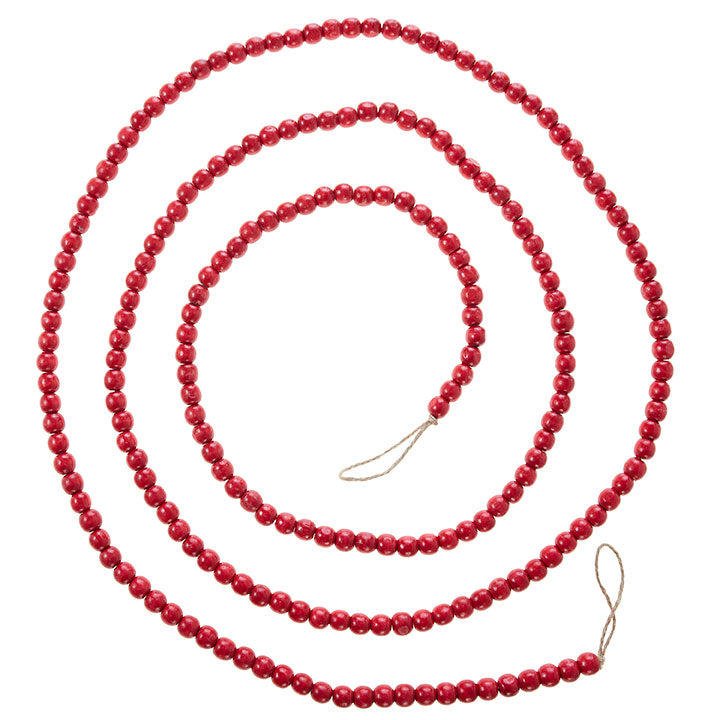 RED BEAD GARLAND | 9'