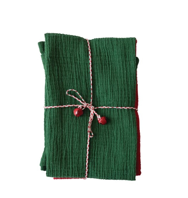 Woven Cotton Double Cloth Tea Towels