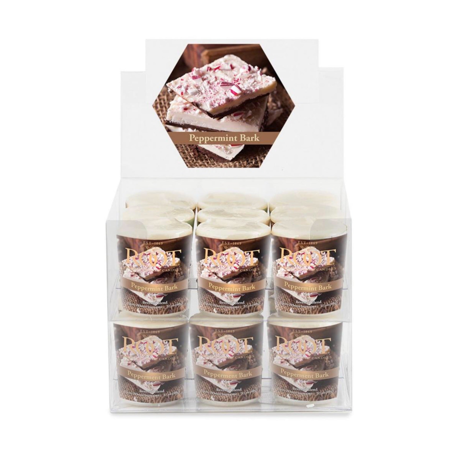 Peppermint Bark Votive Candle