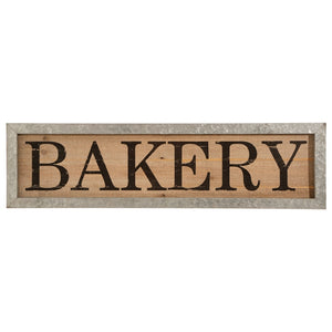 Galvanized Framed Bakery Wall Art / Decor | 30"