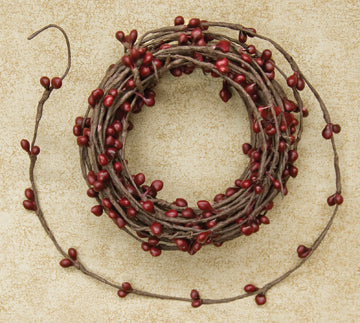 Burgundy Pip String Garland, 18 ft.