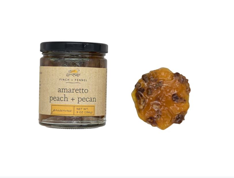 Finch + Fennel Amaretto Peach Pecan Preserves