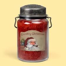 Country Christmas Jar Candle
