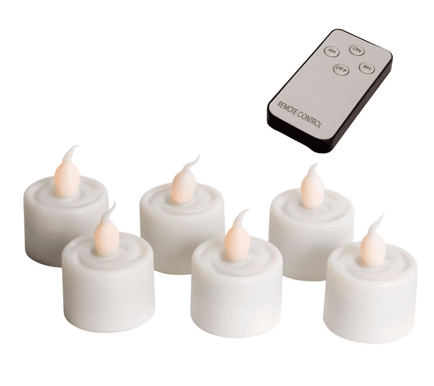 BATTERY LED TEA LIGHTS Set W/Remote