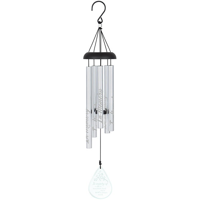 Etched Glass Chime "In Memory" | 24"