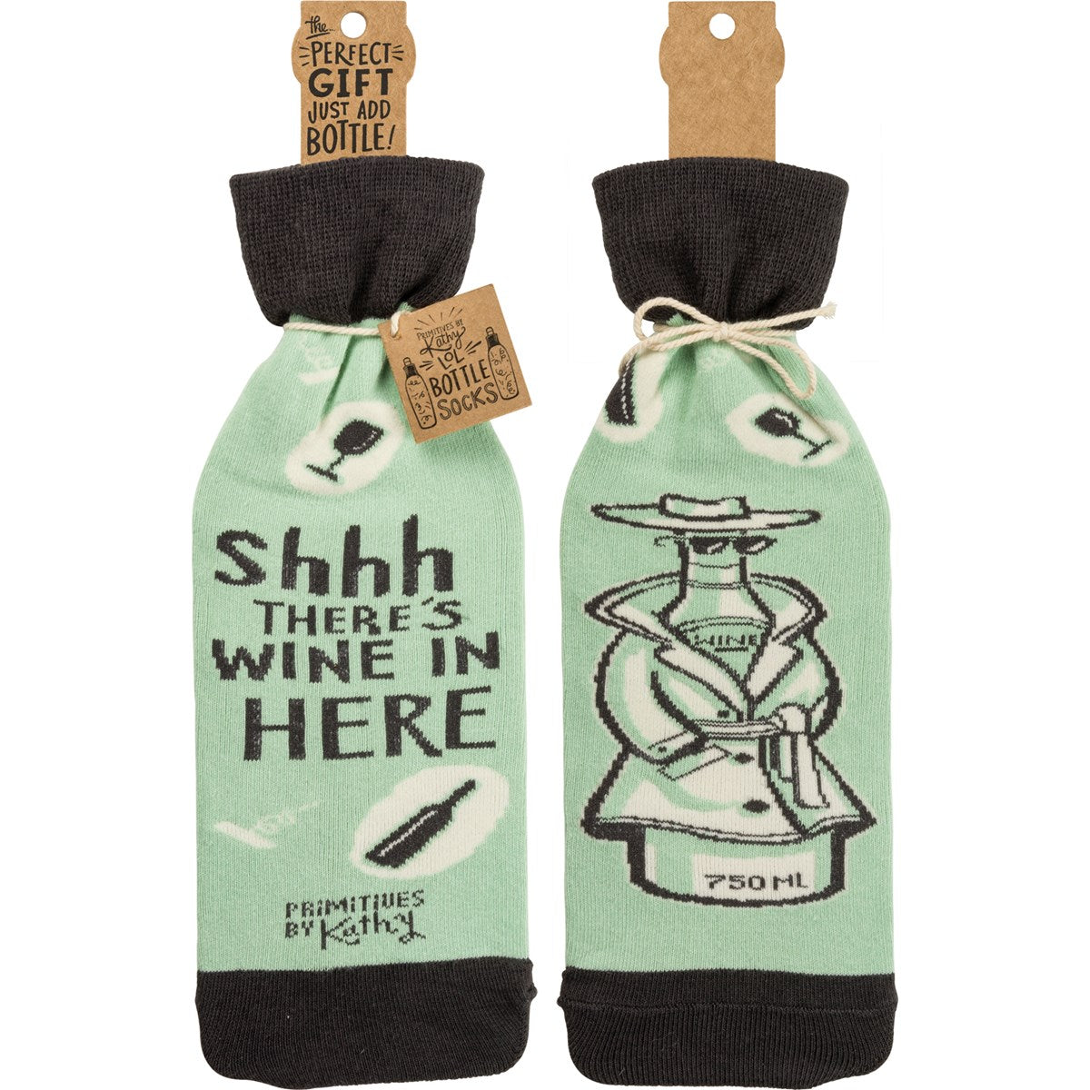 Bottle Sock - Shhhh...There's Wine In Here