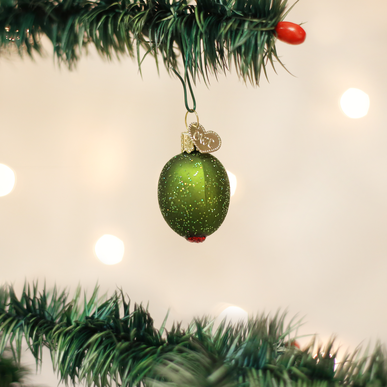 Stuffed Green Olive Ornament | 1.75"