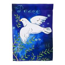 Peace On Earth Garden Flag