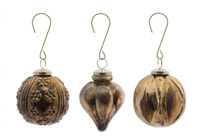 Glass Ornament, 3 Styles | 5" (sold separately)