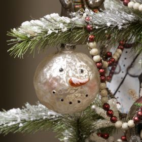 Frosty Snowman Head Ornament | 3.5"