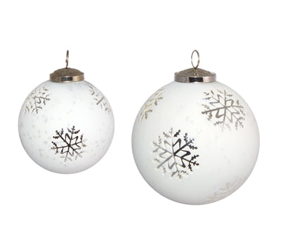 Snowflake Ball Ornament | 2 Sizes