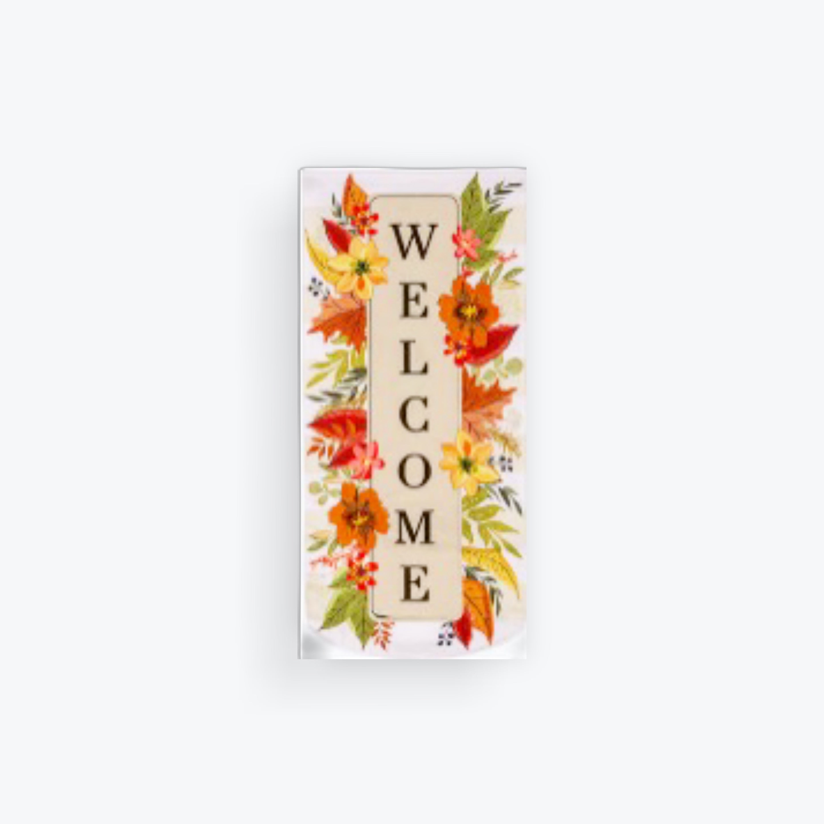 Autumn Floral Welcome Banner