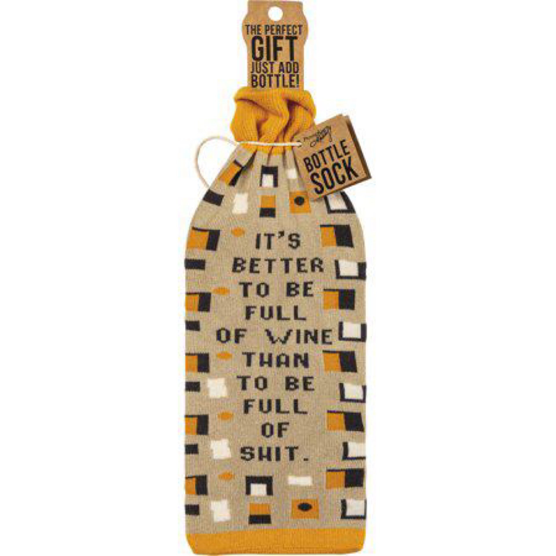 Bottle Sock - It’s Better To Be Full of Wine Knit
