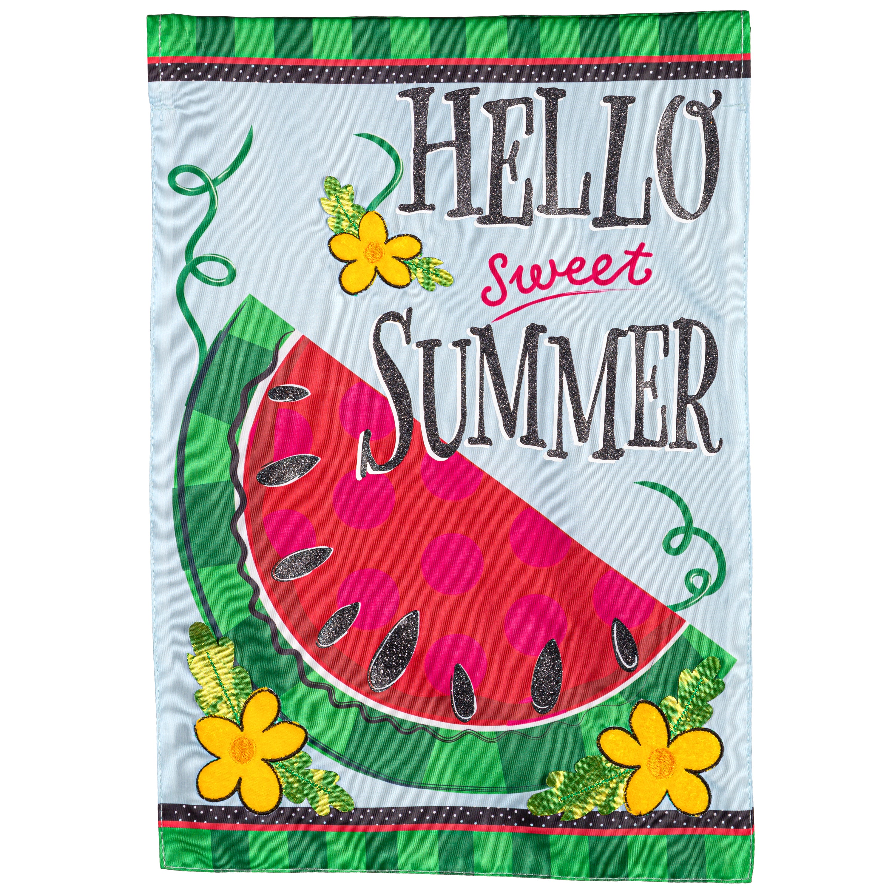 Hello Sweet Summer Garden Flag