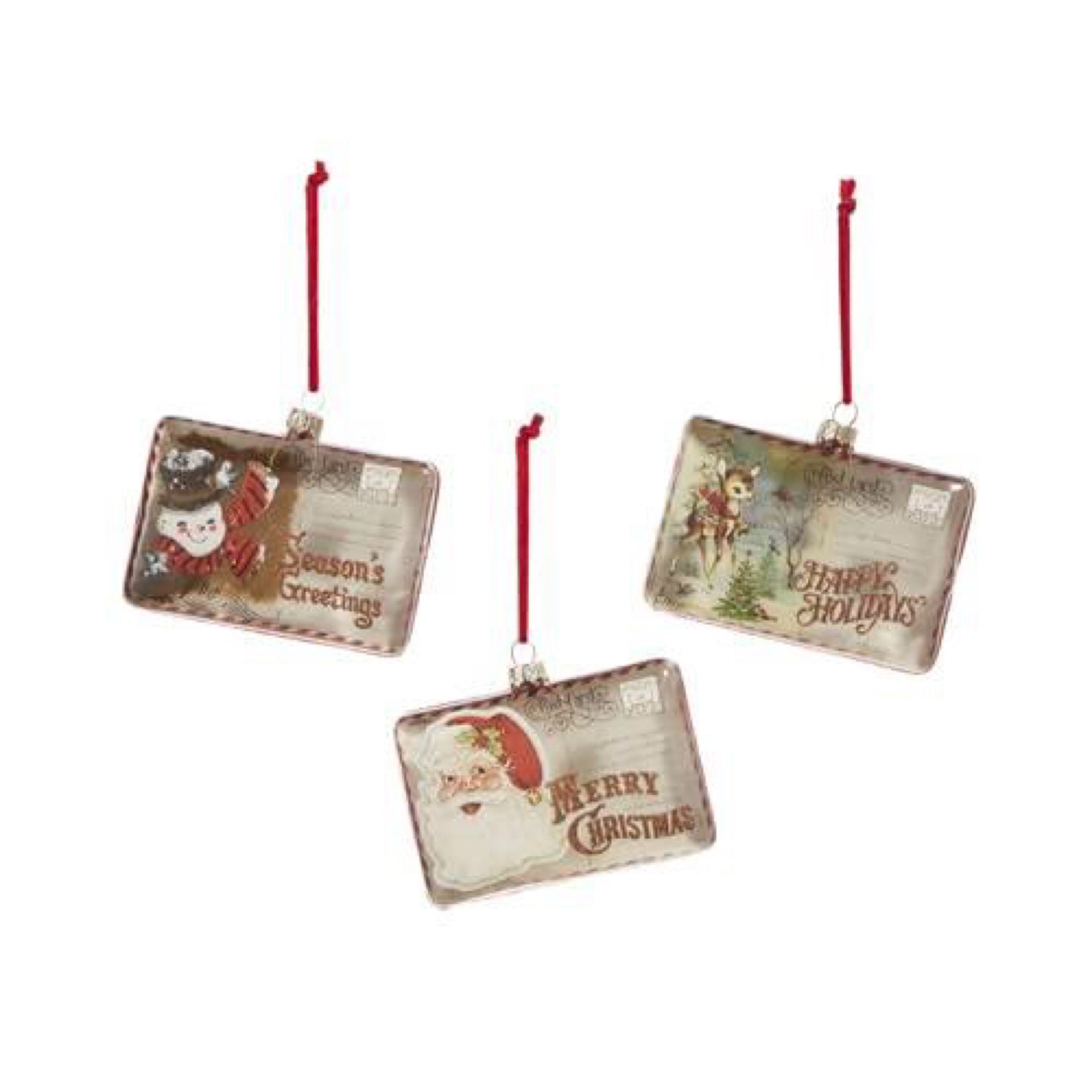 Vintage Postcard Ornament - 4”