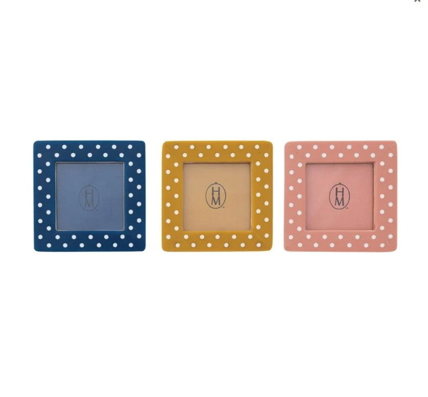 Mini Polka Dot Photo Frame Magnet