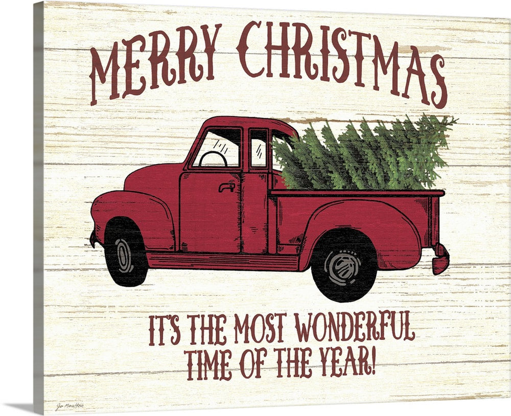 Slat Board Merry Christmas Sign | 12 x 12"