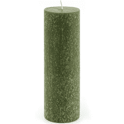 Dark Olive Pillar Candle