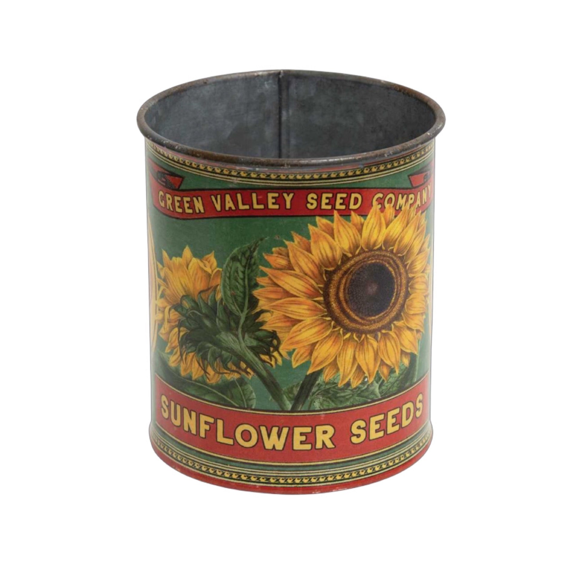 Green Valley Sunflower Seeds Metal Can