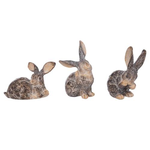 Weathered Dark Brown Bunny Rabbits