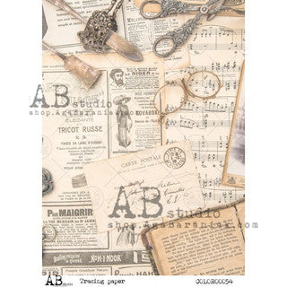Vellum Paper A4-AB Studios Antique Paper