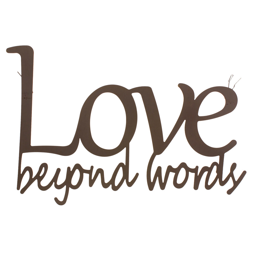Love Beyond Words Hanger 15."x11"