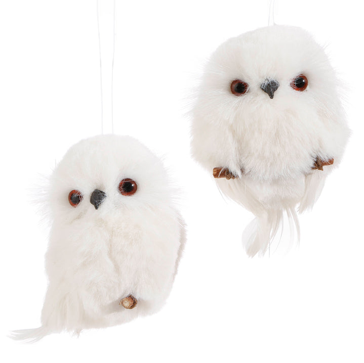 White Owl Ornament | 4”