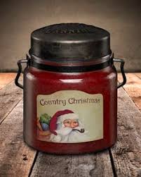 Country Christmas Jar Candle