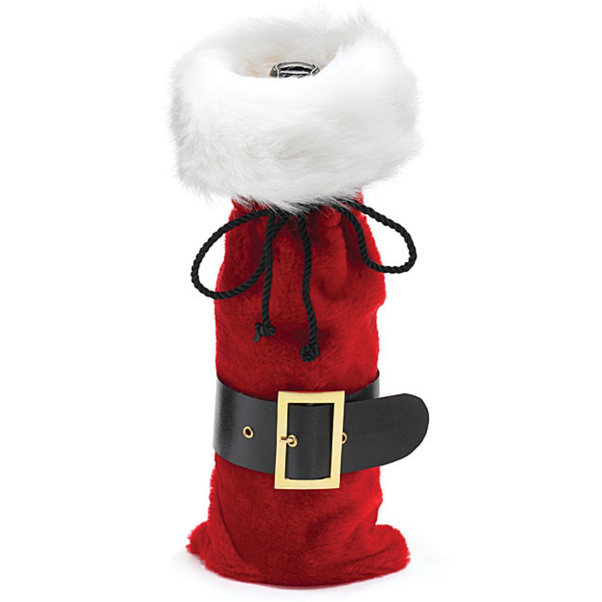 BOTTLE BAG - PLUSH SANTA