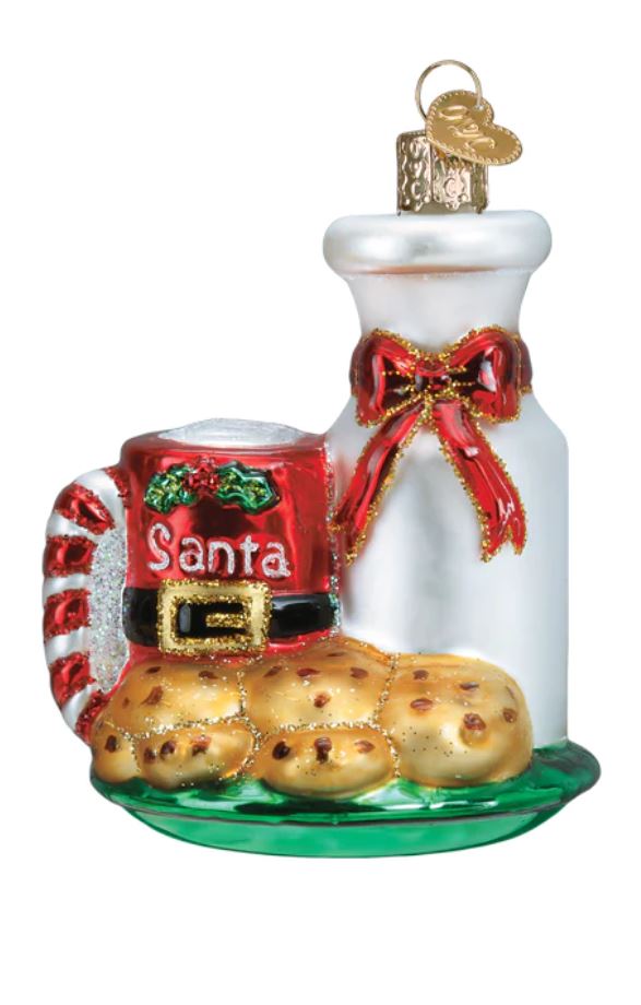Santa's Milk & Cookies Ornament