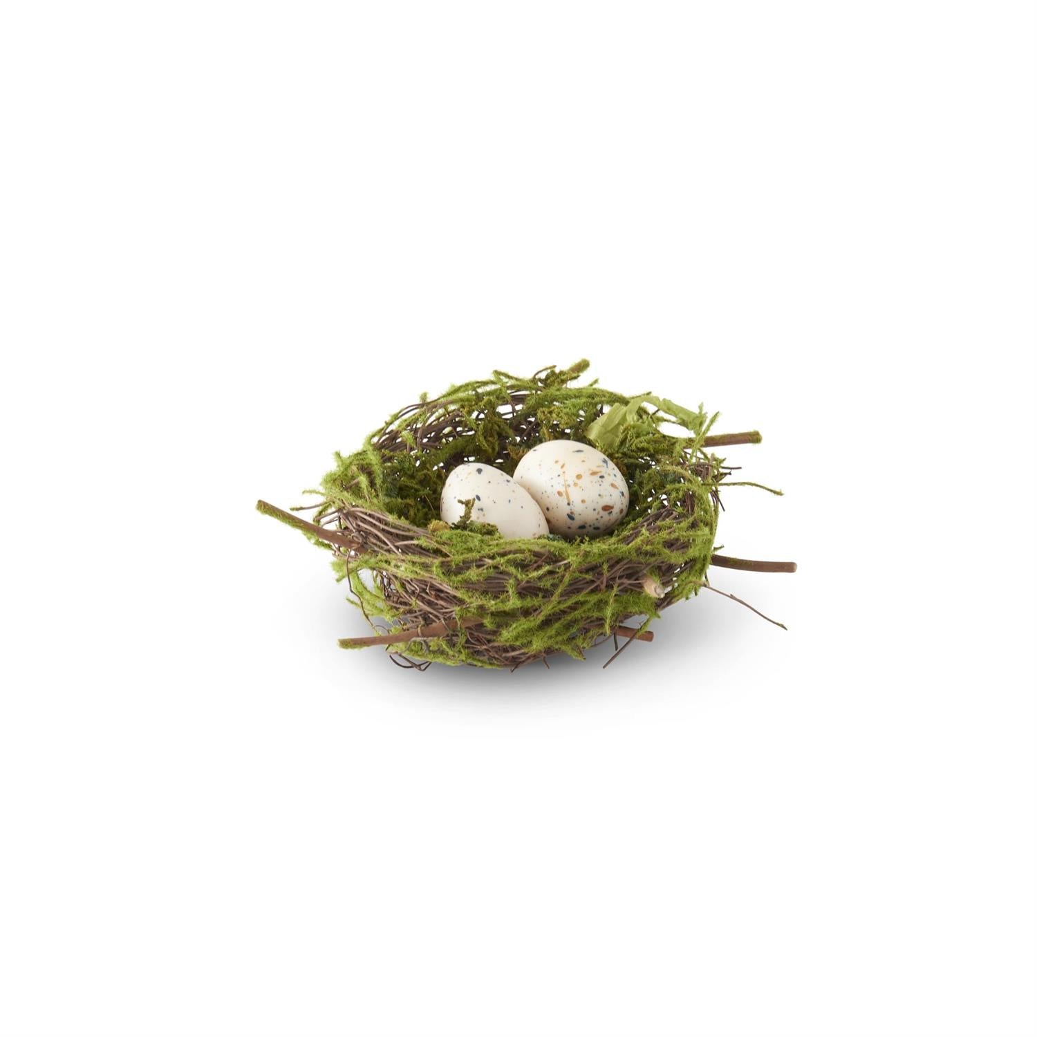 Bird Nest w/2 Eggs | 5.5"