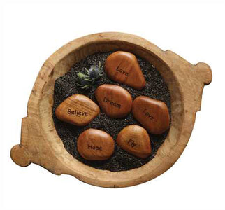Round Acacia Rocks, 6 Styles | 3"