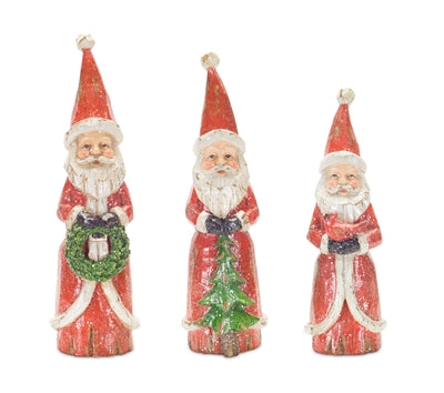 SANTA 8.5"H, 9.75"H, 10.25"H RESIN