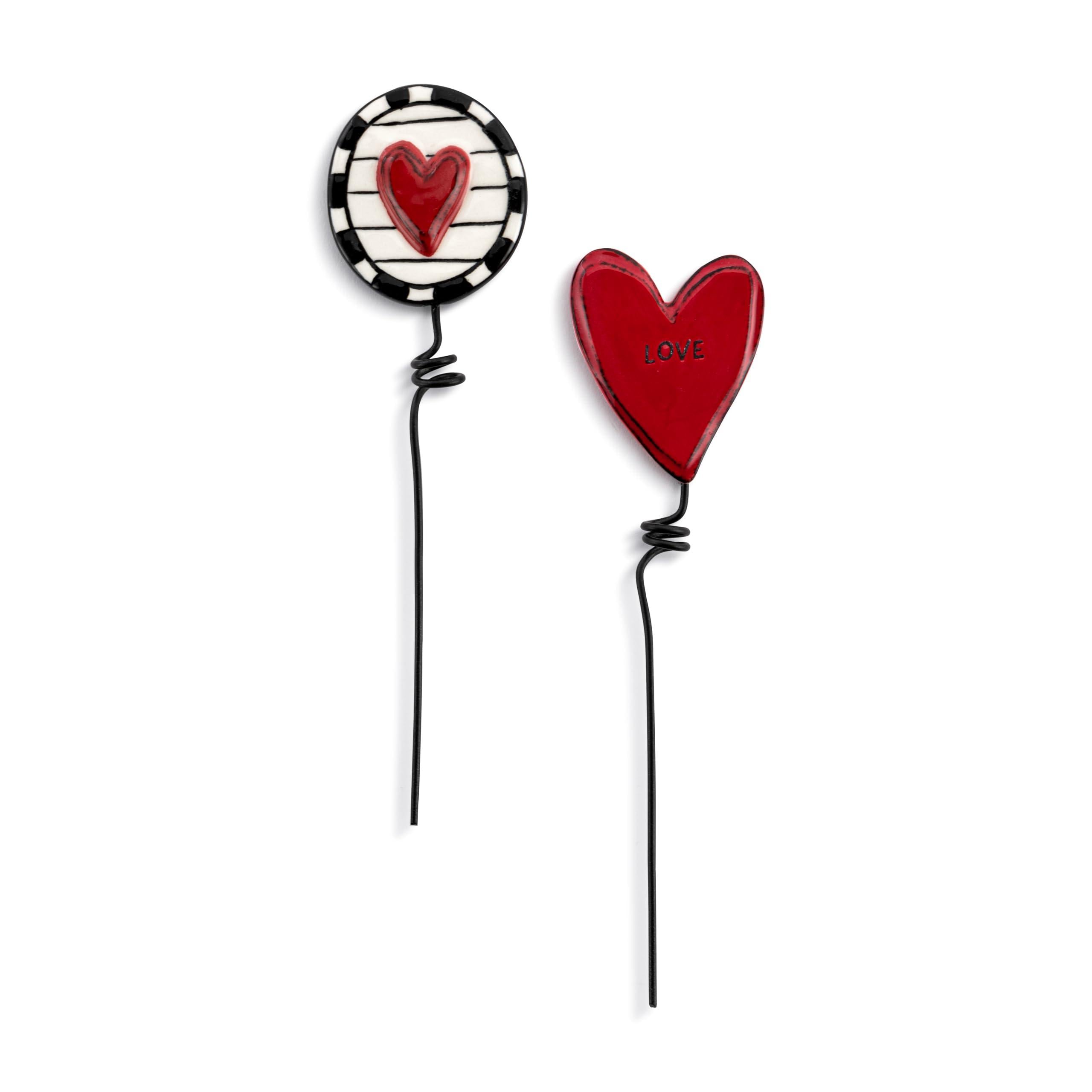 Ceramic Plant Stakes LoveHeart |S/2