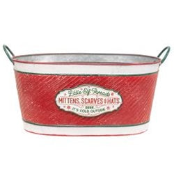 Little Elf Threads Oval Metal Bucket