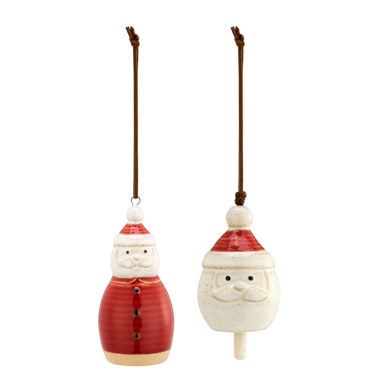 Snow Day Santa Ornaments - 2 sizes