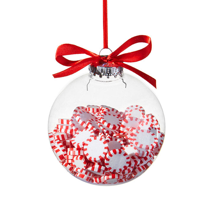 PEPPERMINT FILLED ORNAMENT | 4"