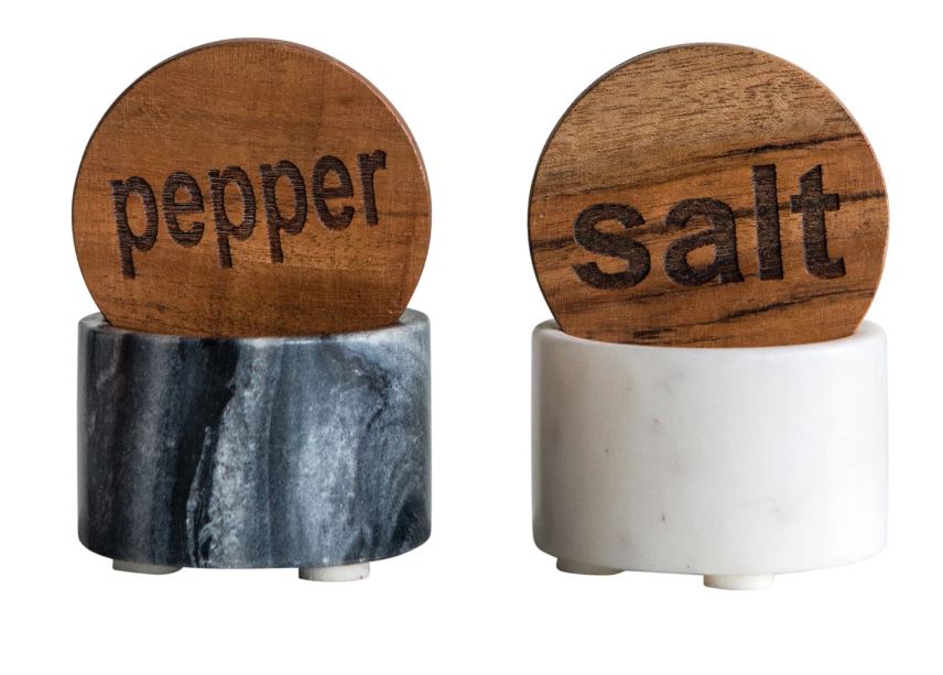 Pepper Container with Wood Lid