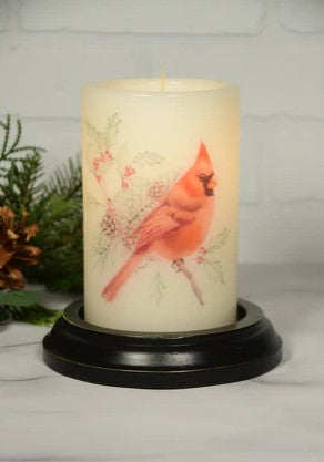 Cardinal Watercolor Candle Sleeve