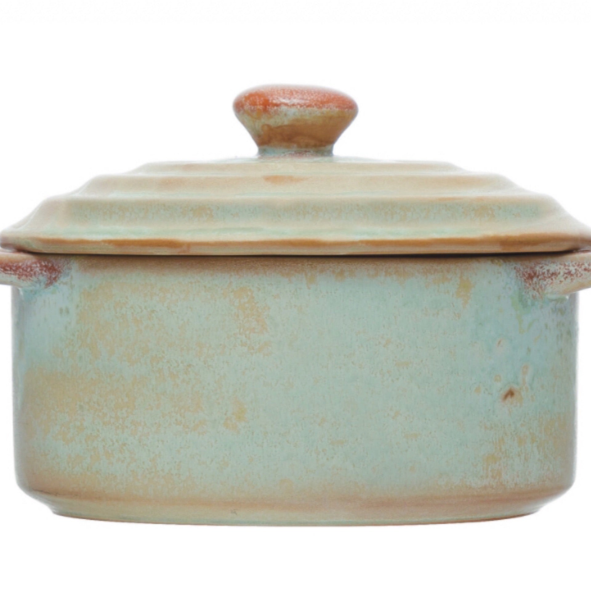 Stoneware Mini Baker w/lid