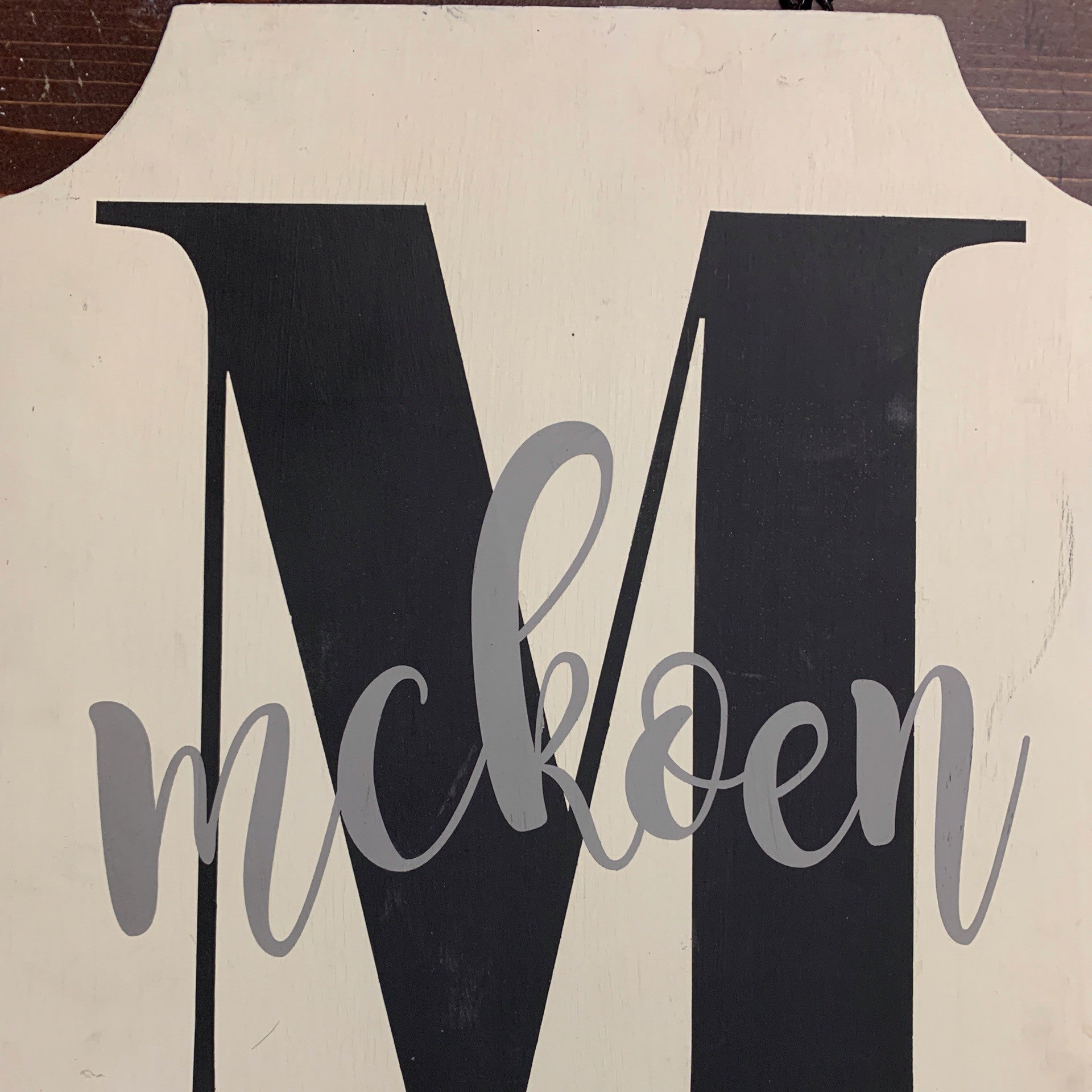 MONOGRAM Wood PLAQUE | Camp Sign