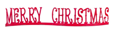 Merry Christmas Metal Sign | 34.25”